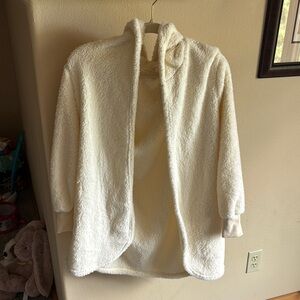 Women's Cozy White Fleece Jacket